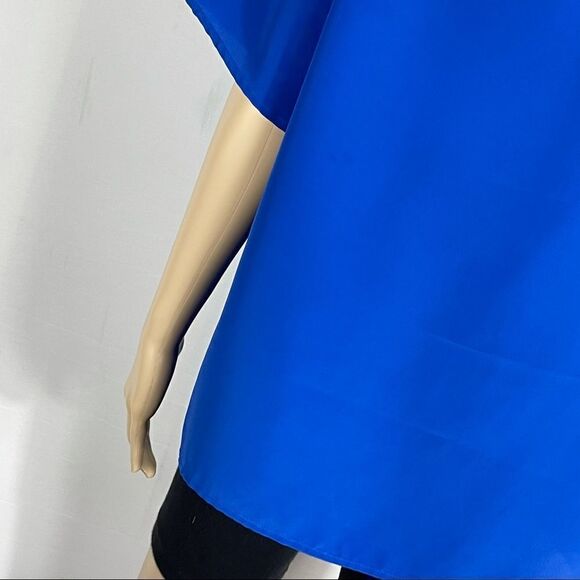 David Matthew Vintage 1970s Women's Blue Blouse - Picture 9 of 13